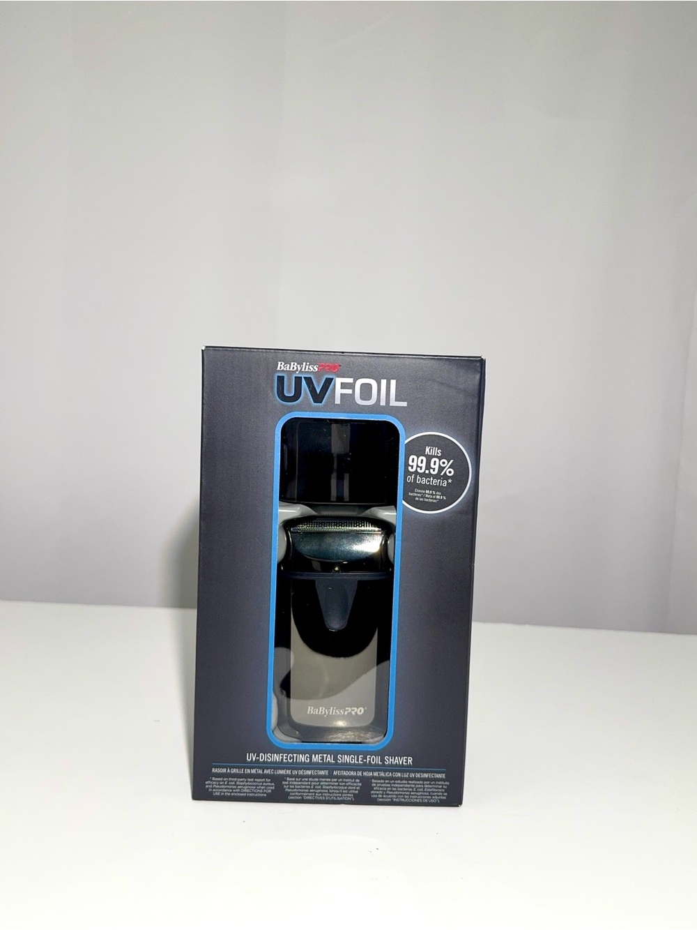 BaBylissPRO UV Foil Shaver Black | Sleek Grooming Gift Idea